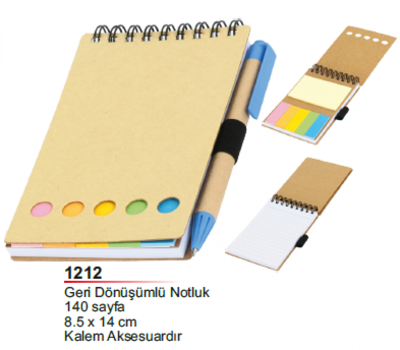 Unijoy 1212 Geri Dönüşümlü Notluk
