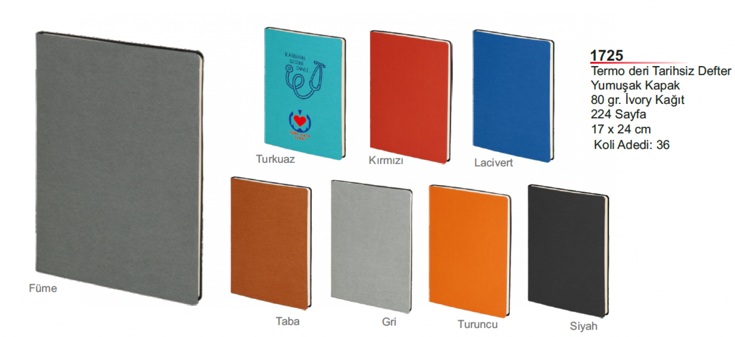 Unijoy 1725 Termo Deri Defter