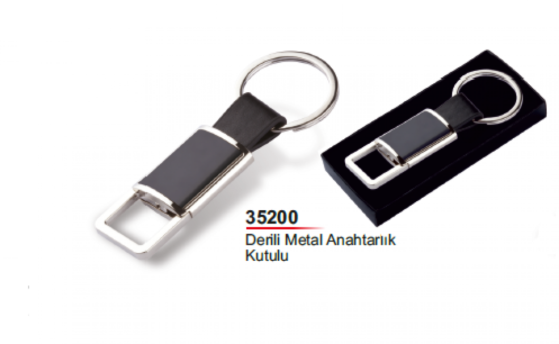 Unijoy 35200 Derili Metal Anahtarlık (Kutulu)
