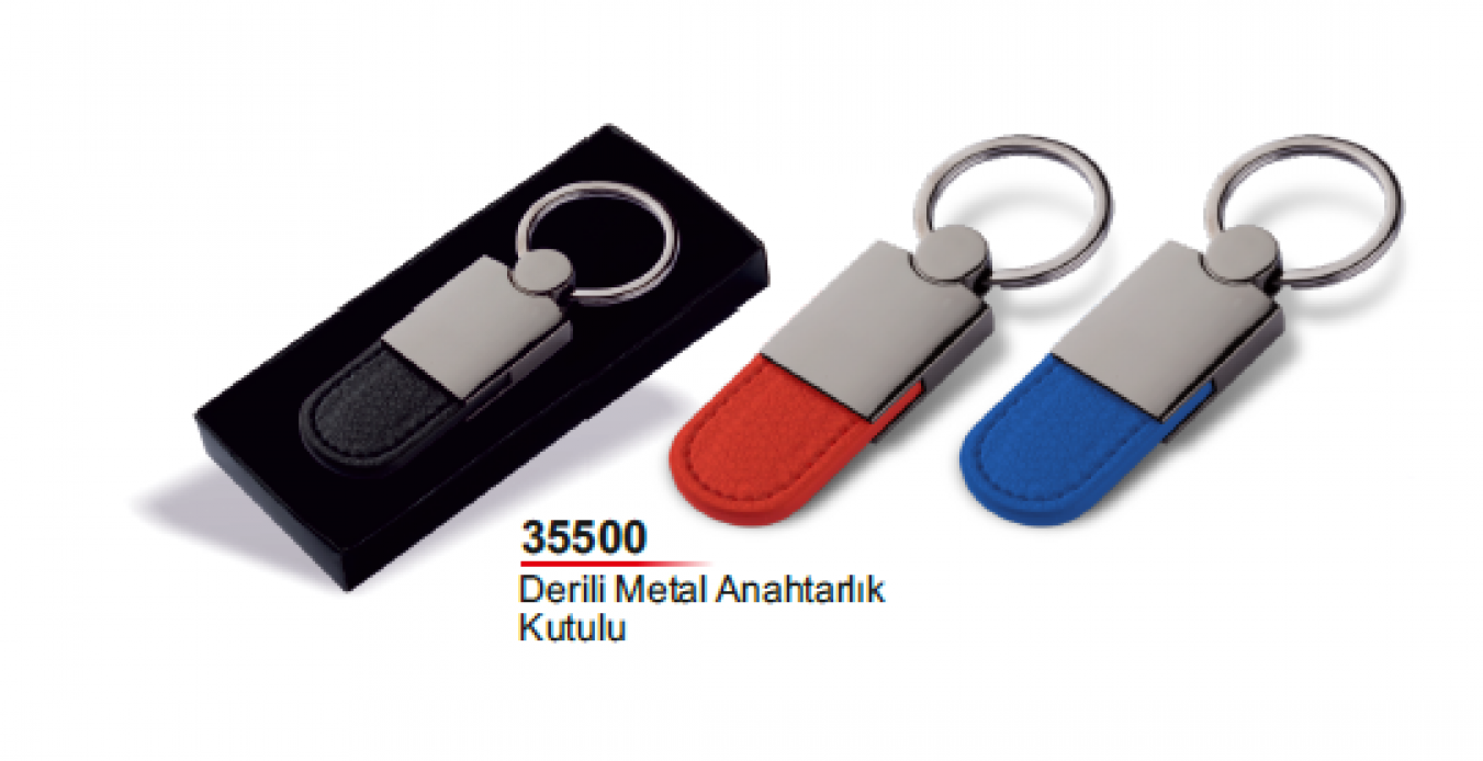 Unijoy 35500 Derili Metal Anahtarlık (Kutulu)