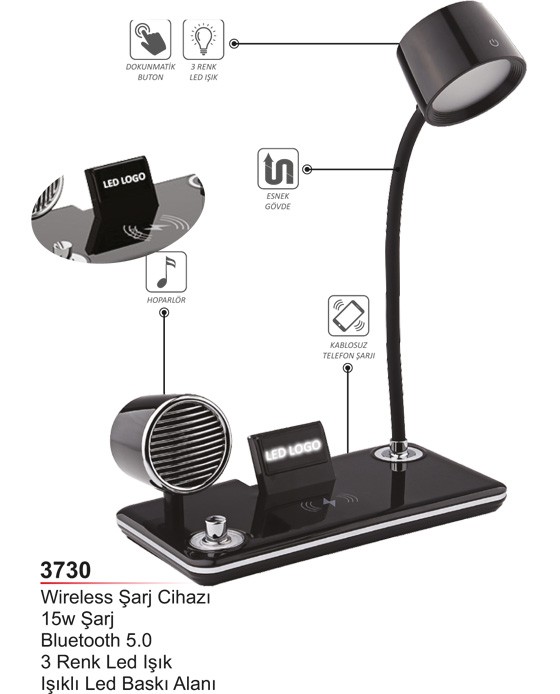 Unijoy 3730 Çok Fonksiyonlu Kablosuz Şarj Cihazı