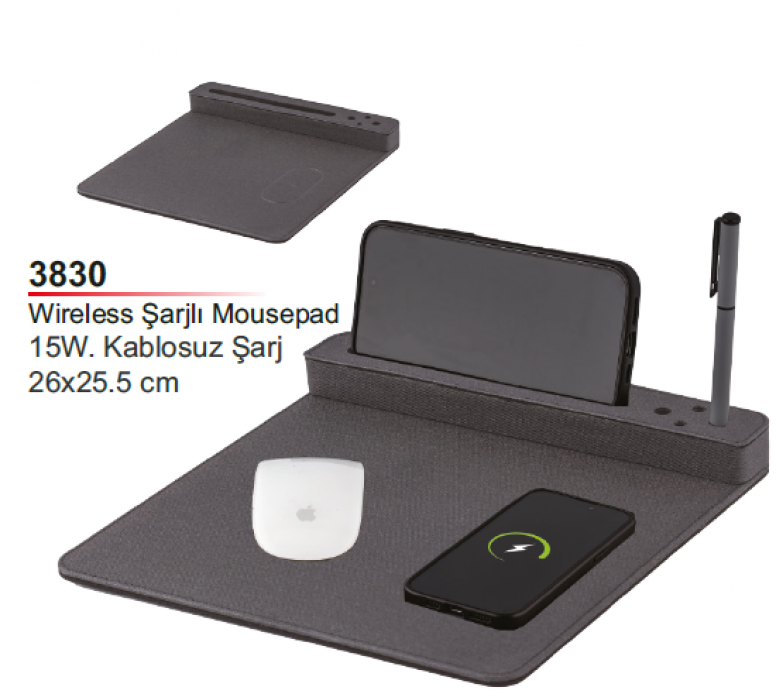 Unijoy 3830 Wireless Şarjlı Mousepad