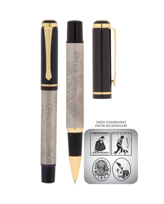 Unijoy 661 Tuğra, Atatürk, Mevlana Metal Roller Kalem