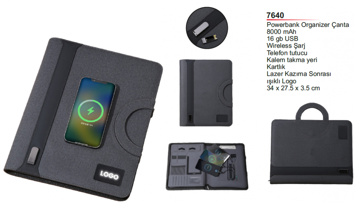 Unijoy 7640 Powerbank Organizer Çanta
