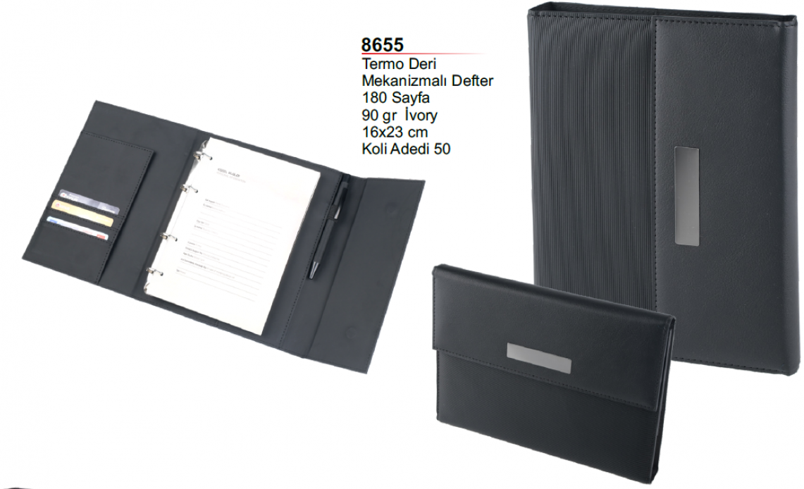 Unijoy 8655 Termo Deri Mekanizmalı Defter