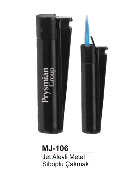 Unijoy MJ-106 Jet Alevli Metal Siboplu Çakmak